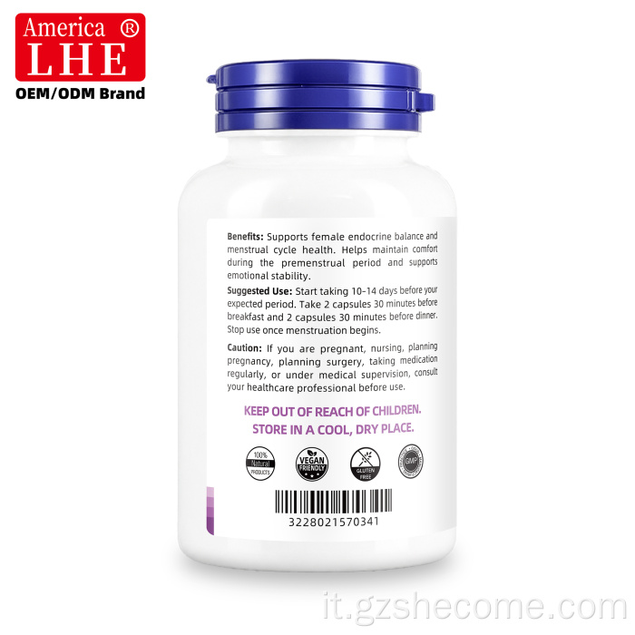 Shecome Vitex Caste Berry Capsule Equilibrio ormonale